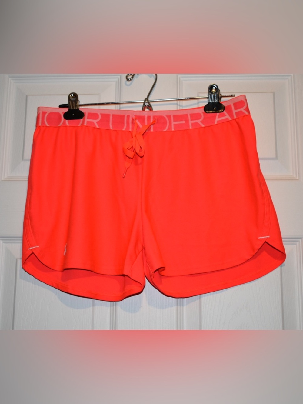 Under Armour Neon Coral Women's Athletic Shorts